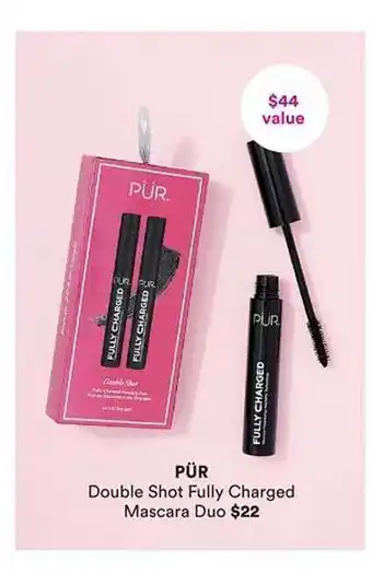 Ulta Beauty Pür double shot fully charged mascara duo offer