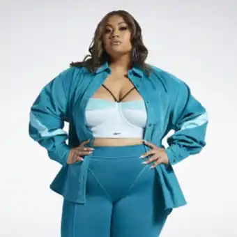 Reebok Cardi b corduroy cover-up (plus size) offer