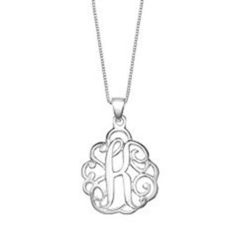 Kohl's Primrose sterling silver monogram initial pendant necklace offer