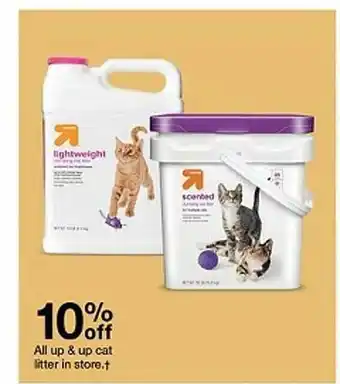 Target All up & up cat litter in store.t offer