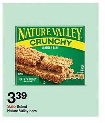 Target Select nature valley bars. offer