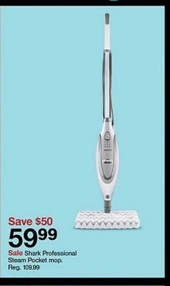 Target Shark professional steam pocket mop. offer
