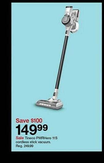 Target Tineco pwrhero 11s cordless stick vacuum. offer