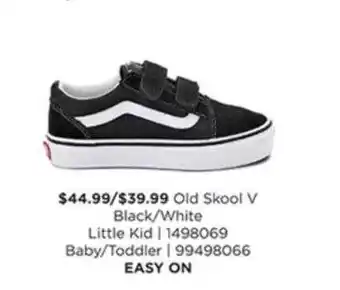 Journeys Old skool v black white offer