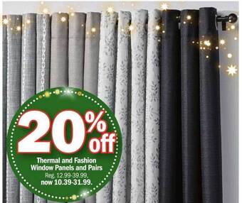 Meijer Thermal and fashion window panels and pairs offer