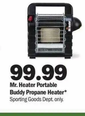 Meijer Mr. heater portable buddy propane heater offer
