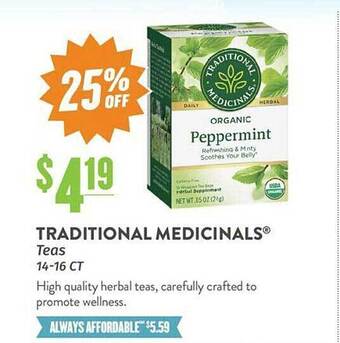 Traditional medicinals teas
