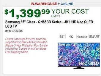 Costco Samsung 65 offer