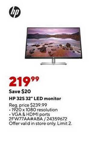 Staples Hp 32s 32 offer