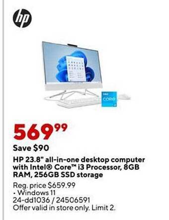 Staples Hp 23.8 offer
