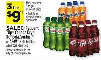 Dollar General Dr pepper 7up canada dry rc cola sunkist or a&w offer