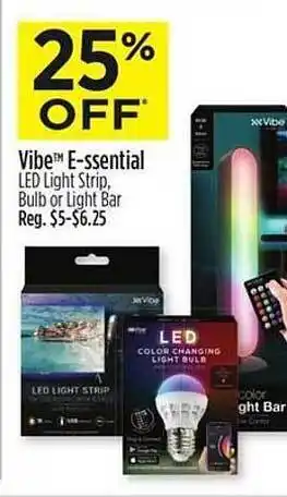 Dollar General Vibe e-ssential led light strip bulb or light bar offer