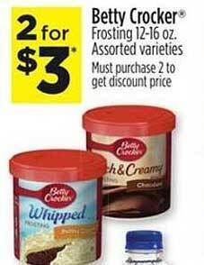 Dollar General Betty crocker frosting offer