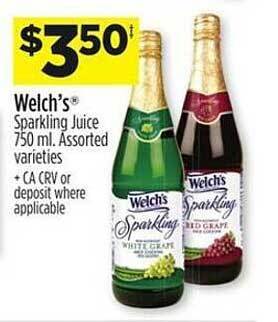 Dollar General Welch's sparkling juice offer
