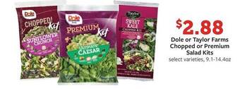 Fareway Dole or taylor farms chopped or premium salad kits offer