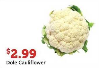 Fareway Dole cauliflower offer