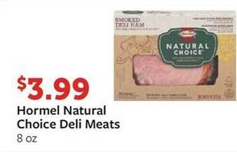 Fareway Hormel natural choice deli meats offer