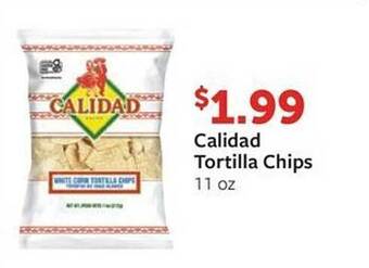 Fareway Calidad tortilla chips offer