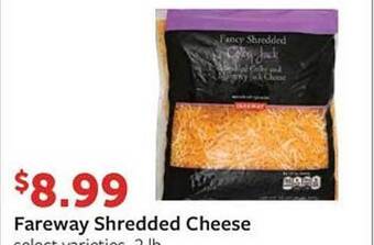 Fareway Fareway shredded cheese offer