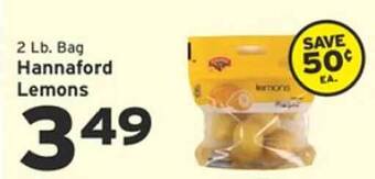 Hannaford Hannaford lemons offer