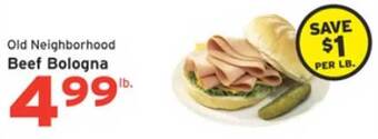 Hannaford Beef bologna offer