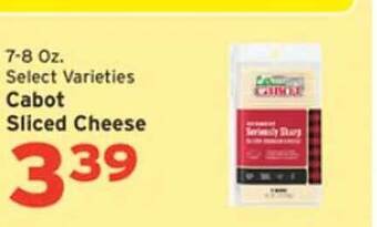 Hannaford Cabot sliced cheese offer