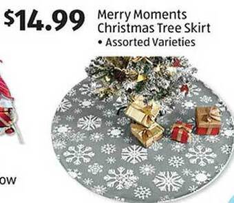 Aldi Merry moments christmas tree skirt offer