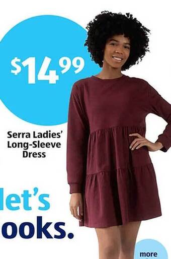 Aldi Serra ladies long-sleeve dress offer