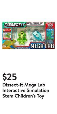 Walmart Dissect-it mega lab interactive simulation stem children's toy offer