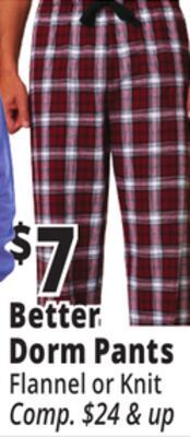 Ocean State Job Lot Better dorm pants offer