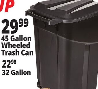 Ocean State Job Lot 45 gallon wheeled trash can offer