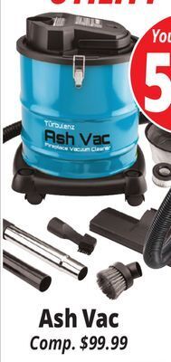 Ocean State Job Lot Turbulenz fireplace, stove, and grill ash vacuum cleaner offer