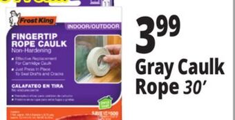 Ocean State Job Lot Gray caulk rope offer