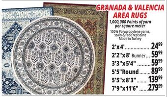 Ocean State Job Lot Granada & valencia area rugs offer