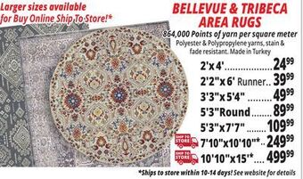 Ocean State Job Lot Bellevue & tribeca area rugs offer