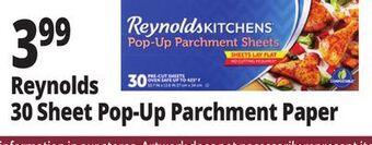 Ocean State Job Lot Reynolds 30 sheet pop-up parchment paper offer