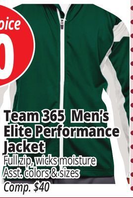 Ocean State Job Lot Team 365 men's elite performance jacket offer