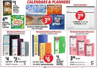 Ocean State Job Lot 2 year monthly pocket planner offer