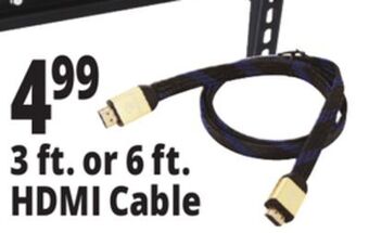 Ocean State Job Lot 3 ft. or 6 ft. hdmi cable offer