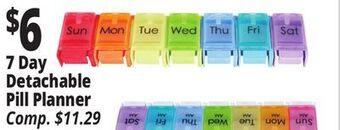 Ocean State Job Lot 7 day detachable pill planner offer