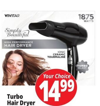 Ocean State Job Lot Turbo hair dryer offer