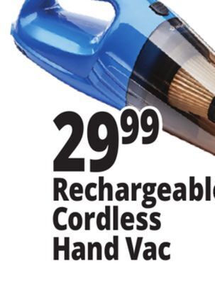 Ocean State Job Lot Rechargeable cordless hand vac offer