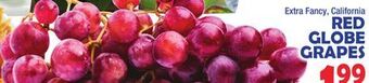 Bravo Supermarkets Red globe grapes offer