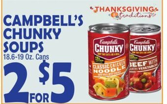 Bravo Supermarkets Campbell's chunky soups offer