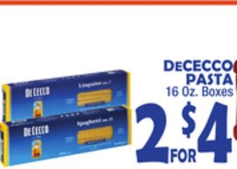 Bravo Supermarkets Dececco pasta offer