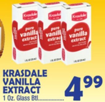 Bravo Supermarkets Krasdale vanilla extract offer