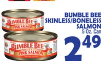 Bravo Supermarkets Bumble bee skinless/boneless salmon offer