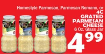 Bravo Supermarkets 4c grated parmesan cheese offer