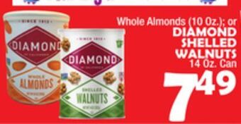 Bravo Supermarkets Diamond shelled walnuts offer