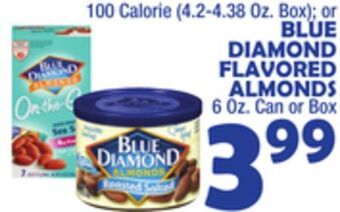 Bravo Supermarkets Blue diamond flavored almonds 6 oz. can offer